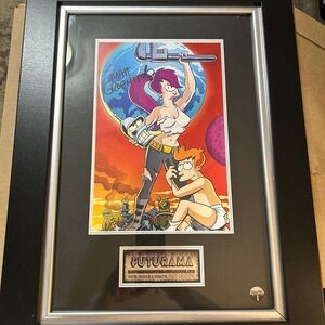 Futurama limited edition facsimile of hand signed promotional art